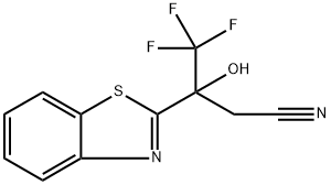 2-Benzothiazolepropanenitrile, β-hydroxy-β-(trifluoromethyl)- Structure