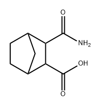 3-(Aminocarbonyl)bicyclo[2.2.1]heptane-2-carboxylic acid Structure