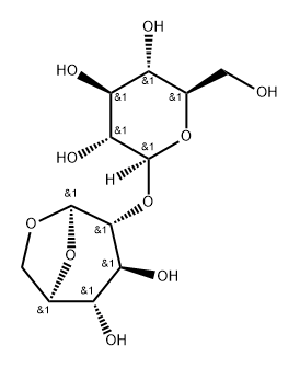 1,6-Anhydro-2-O-β-D-glucopyranosyl-β-D-glucopyranose Structure