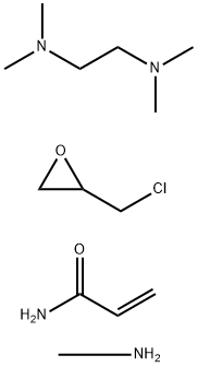 2-Propenamide, polymer with (chloromethyl)oxirane, methanamine and N,N,N',N'-tetramethyl-1,2-ethanediamine Structure