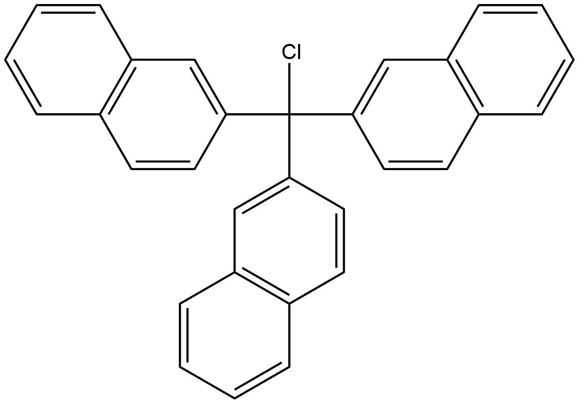 Methane, chlorotri-2-naphthyl- (4CI) Structure