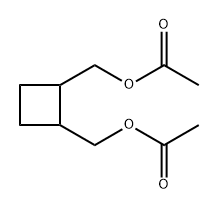 1,2-Cyclobutanedimethanol, 1,2-diacetate Structure