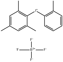 Iodonium, (2-methylphenyl)(2,4,6-trimethylphenyl)-, tetrafluoroborate(1-) (1:1) Structure