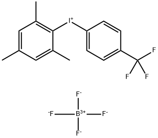 Iodonium, [4-(trifluoromethyl)phenyl](2,4,6-trimethylphenyl)-, tetrafluoroborate(1-) (1:1) Structure