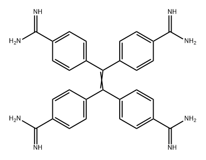 Ethylene, tetrakis(p-?amidinophenyl)?- Structure