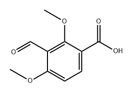 3-Formyl-2,4-dimethoxybenzoic acid 구조식 이미지