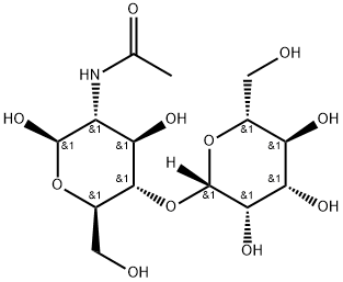 β-D-Glucopyranose, 2-(acetylamino)-2-deoxy-4-O-β-D-mannopyranosyl- Structure