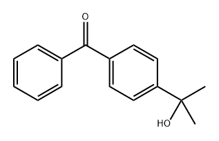 (4-(2-hydroxypropan-2-yl)phenyl)(phenyl)methanone Structure