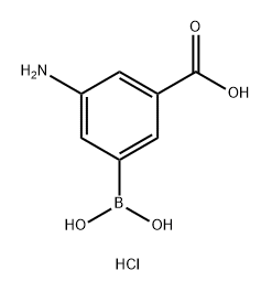 Benzoic acid, 3-amino-5-borono-, hydrochloride (6CI) Structure