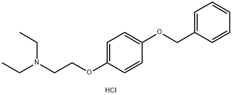 N,N-Diethyl-2-[4-(phenylmethoxy)phenoxy]-ethanamine hydrochloride Structure