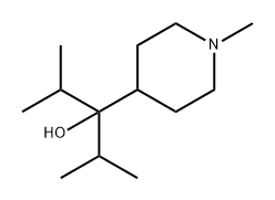 4-Piperidinemethanol, 1-methyl-α,α-bis(1-methylethyl)- Structure