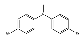 N1-(4-bromophenyl)-N1-methylbenzene-1,4-diami
ne Structure