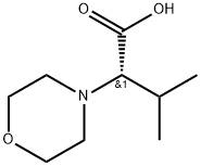 4-Morpholineacetic acid, α-(1-methylethyl)-, (αS)- 구조식 이미지