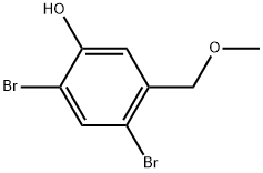 2,4-Dibromo-5-(methoxymethyl)phenol Structure