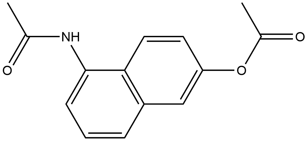 Acetamide, N-[6-hydroxy-1-naphthyl]-, acetate (5CI) Structure