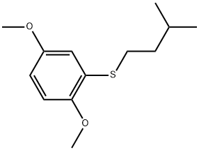 1,4-Dimethoxy-2-[(3-methylbutyl)thio]benzene Structure