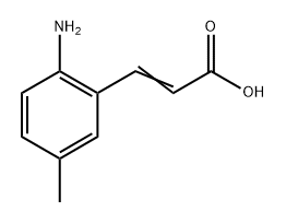 2-Amino-5-methylcinnamic acid Structure