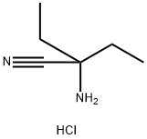 2-Amino-2-ethylbutanenitrile hydrochloride Structure