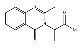 2-(2-Methyl-4-oxo-3,4-dihydroquinazolin-3-yl)propanoic Acid 구조식 이미지