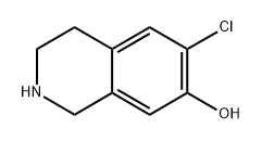6-chloro-1,2,3,4-tetrahydroisoquinolin-7-ol Structure