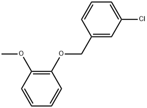 1-((3-chlorobenzyl)oxy)-2-methoxybenzene Structure