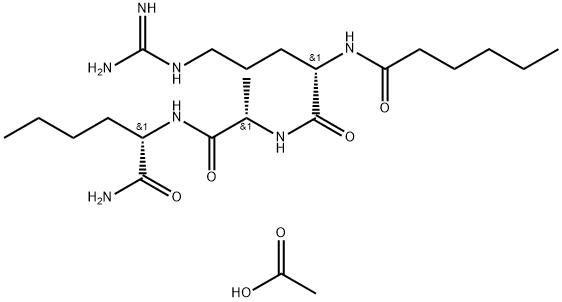 Hexanoyl Dipeptide-3 Norleucine Acetate Structure