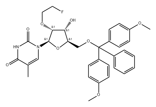 2-O-ETHYL-FLUORO-5-METHYL-URIDINE Structure