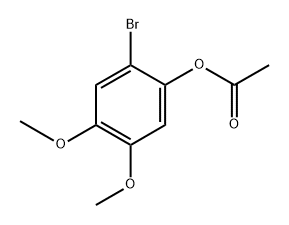 2-bromo-4,5-dimethoxyphenyl acetate Structure