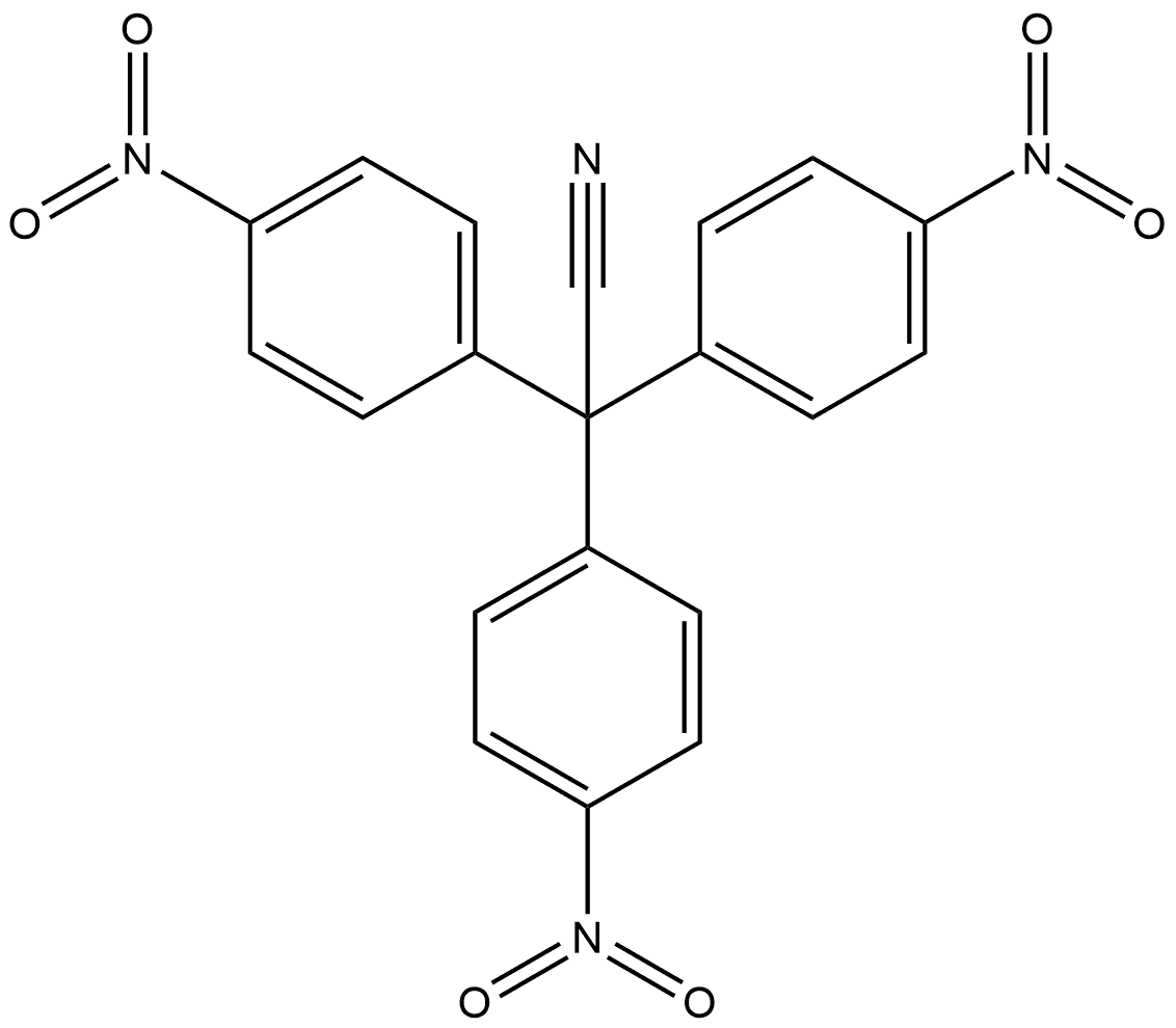 Acetonitrile, tris(p-nitrophenyl)- (2CI) 구조식 이미지