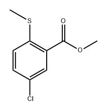 Methyl 5-Chloro-2-(methylthio)benzoate Structure