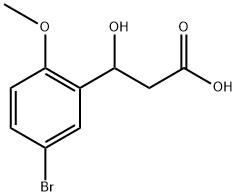 3-(5-bromo-2-methoxyphenyl)-3-hydroxypropanoic acid Structure