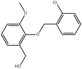 2-[(2-Chlorophenyl)methoxy]-3-methoxybenzenemethanol Structure