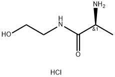 (2S)-2-amino-N-(2-hydroxyethyl)propanamide hydrochloride Structure
