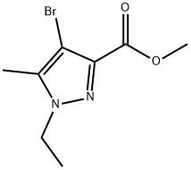 Methyl 4-bromo-1-ethyl-5-methyl-1H-pyrazol-3-carboxylate Structure