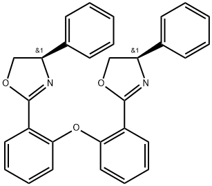 Oxazole, 2,2'-(oxydi-2,1-phenylene)bis[4,5-dihydro-4-phenyl-, (4R,4'R)- (9CI) Structure