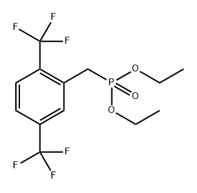 diethyl 2,5-Bis(trifluoromethyl) benzylphosphonate Structure