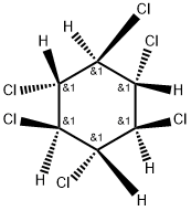 Cyclohexane-1,2,3,4,5,6-d6, 1,2,3,4,5,6-hexachloro-, (1α,2β,3α,4β,5α,6β)- (9CI) Structure