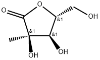 Ribonic acid, 2-C-methyl-, γ-lactone Structure