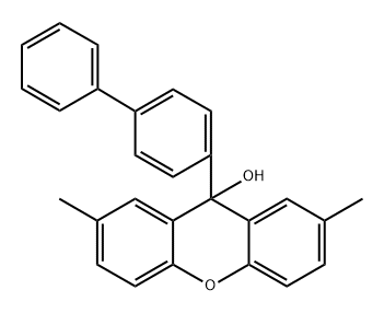 9-([1,1'-biphenyl]-4-yl)-2,7-dimethyl-9H-xanthen-9-ol Structure