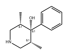 (3R,4s,5S)-3,5-dimethyl-4-phenylpiperidin-4-ol Structure