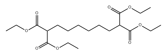 Decanetetracarboxylic acid, 1,2,9,9-tetraethyl ester Structure