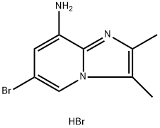 Imidazo[1,2-a]pyridin-8-amine, 6-bromo-2,3-dimethyl-, hydrobromide (1:1) 구조식 이미지