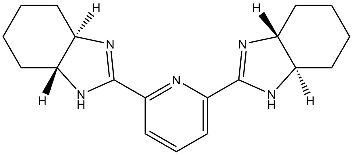 1H-Benzimidazole, 2,2'-(2-pyridinediyl)bis[3a,4,5,6,7,7a-hexahydro-, (3aR,3'aR,7aR,7'aR)- 구조식 이미지