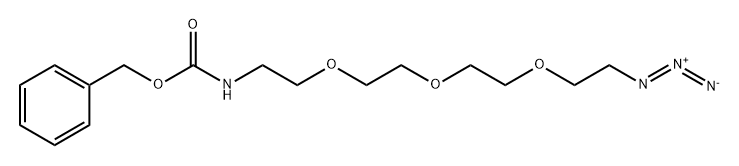 5,8,11-Trioxa-2-azatridecanoic acid, 13-azido-, phenylmethyl ester Structure