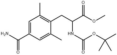 methyl 2-((tert-butoxycarbonyl)amino)-3-(4-carbamoyl-2,6-dimethylphenyl)propanoate Structure