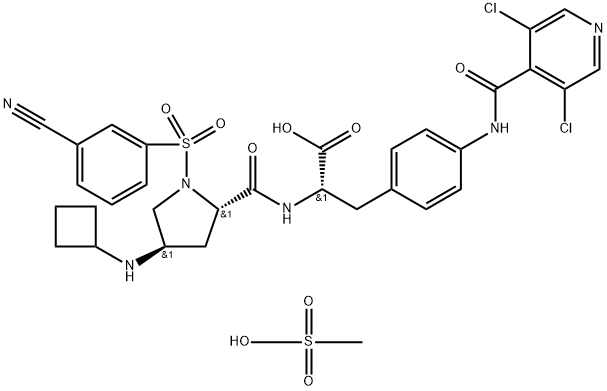 MK-0668 mesylate Structure