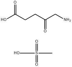 Pentanoic acid, 5-amino-4-oxo-, methanesulfonate (1:1) Structure
