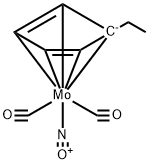 (n5-ethylcyclopentadienyl)dicarbonylnitrosyl molybdenum Structure