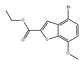 ethyl 4-bromo-7-methoxybenzofuran-2-carboxylate Structure