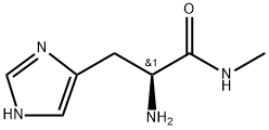 1H-Imidazole-5-propanamide, α-amino-N-methyl-, (αS)- Structure